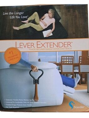 ​Stander Recliner Lever Extender Handle Extension Auxiliary Mobility Aid 3000